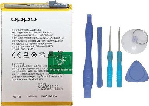 Oppo Realme C15 - Blp793 Batarya Pil Sıfır Orijinal + TAMİR SETİ