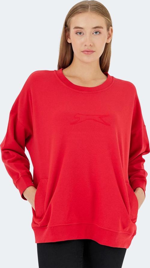 VIKENTI SW Kadın Sweatshirt Kırmızı