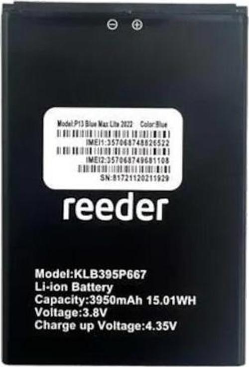 Reeder P13 Blue Max L 2021 Batarya Pil Sıfır Orijinal