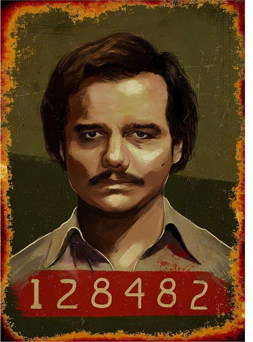 Pablo Escobar Narcos Mdf Tablo 35 cm x 50 cm
