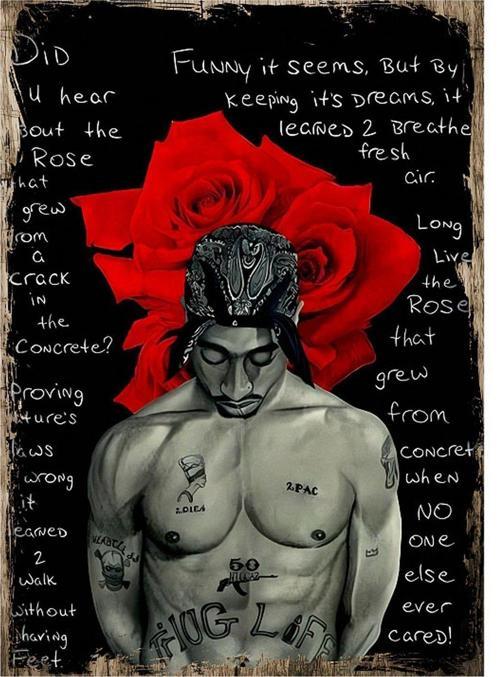 Tupac Afiş Mdf Poster 35 cm x 50 cm