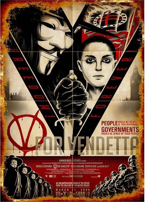V For Vendetta Film Mdf Tablo 35 cm x 50 cm