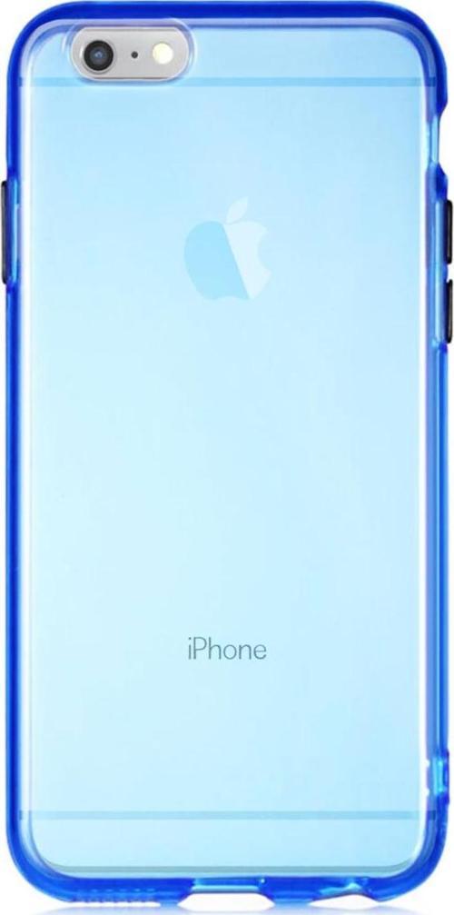 Apple iPhone 6s Kılıf Renkli Şeffaf Kapak - Mavi