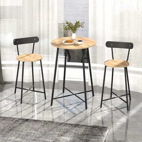 Mutfak Oval 2 Kişilik Bar Yemek Masası Çam 1515