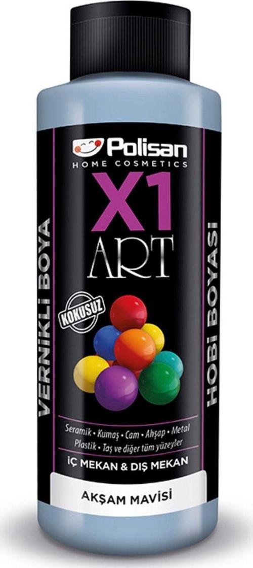 X1 Art Vernikli Hobi Boyası 120ml Akşam Mavisi