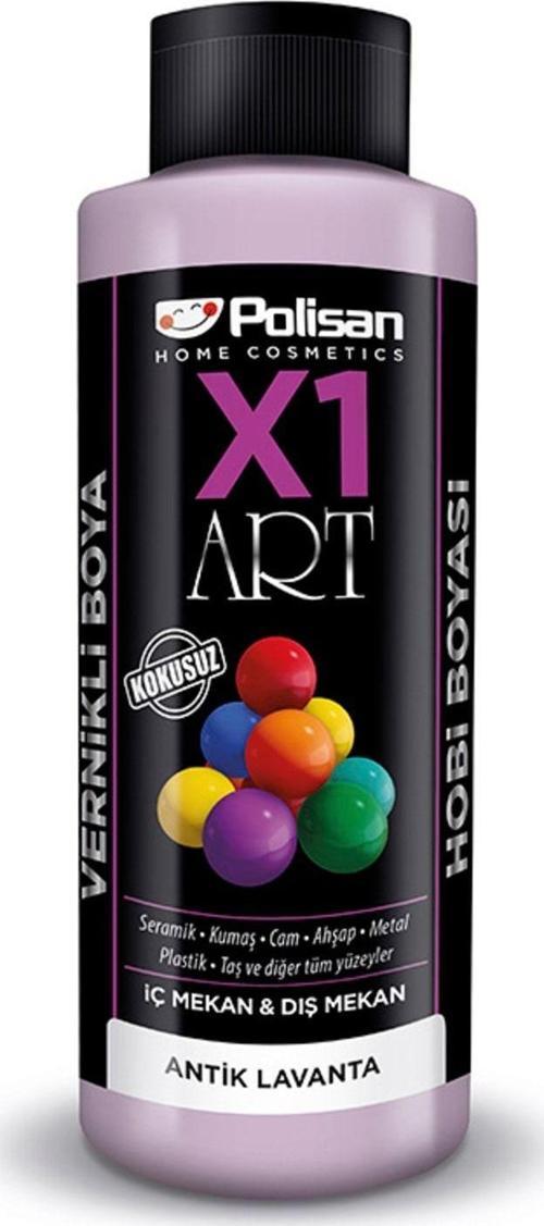 X1 Art Vernikli Hobi Boyası 120ml Antik Lavanta