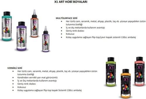 X1art Multisurface Hobi Boyası 120ml Keten