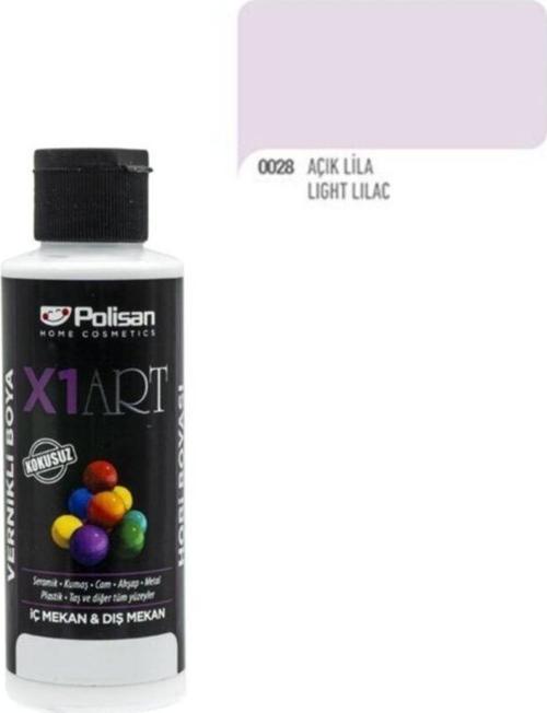 X1art Vernikli Hobi Boyası 120ml - 0028 Açık Lila