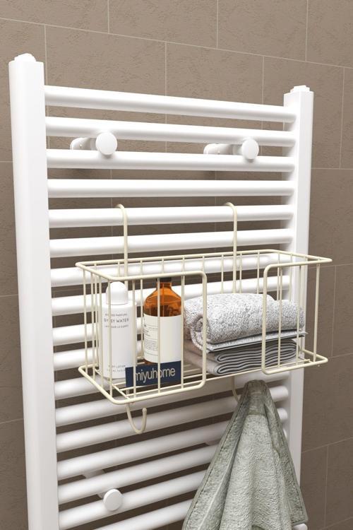 Asılabilir Havlupan Düzenleyici Havluluk Banyo Düzenleyici Havlu Kurutma Asılabilir Havlu Sepeti Bej