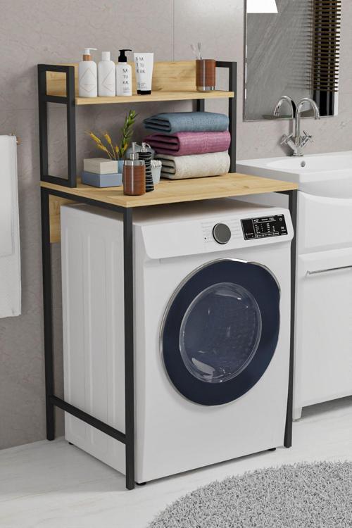 Çamaşır Makinesi Üstü Düzenleyici Banyo Rafı Banyo Organizer Raflı Çamaşır Makinesı Düzenleyici