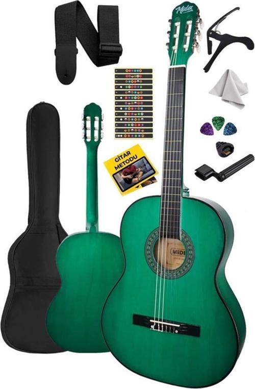 CG-36GR Kaliteli 36 İnç 3/4 Junior Çocuk Gitarı 8-12 Yaş Arası (Çanta Askı Capo Nota Sticker Pena Metod