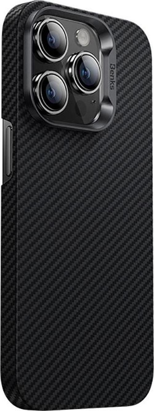 Apple iPhone 14 Pro Kılıf Karbon Fiber Benks 600D Essential Kevlar Kapak