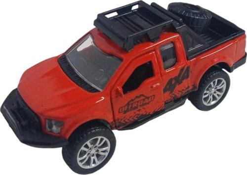 Çek Bırak Metal Arazi Aracı 13 cm - Kırmızı
