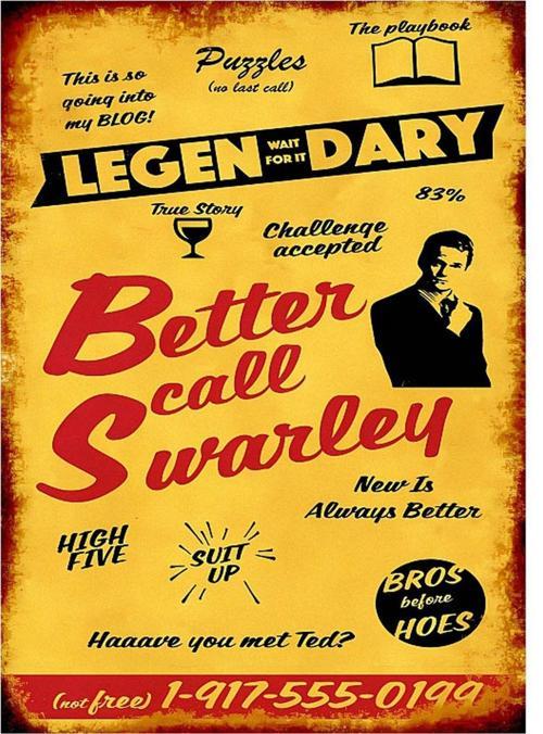 Barney Stinson Legen Dary Model Ahşap Tablo 35 cm x 50 cm