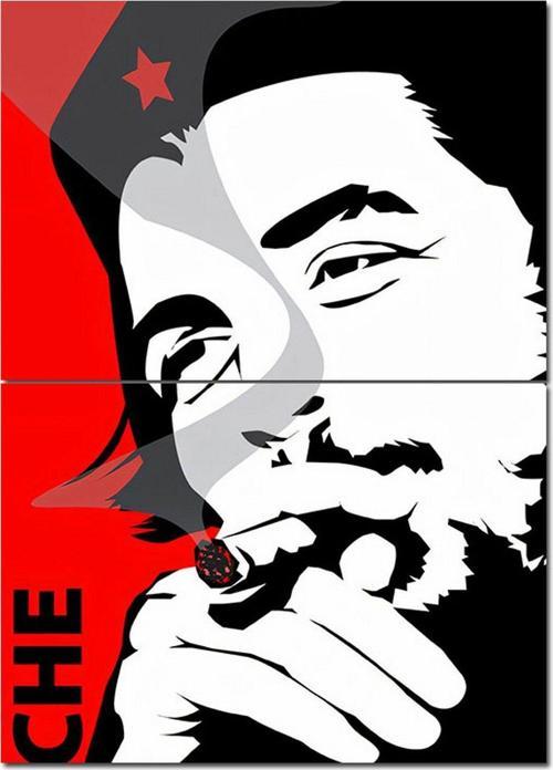 Ernesto Che Guevara Hediyelik Ahşap Tablo 70 cm x 100 cm