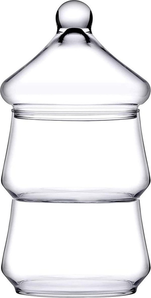 Villa Patisserie 2 Katlı Cam Kurabiyelik 96816