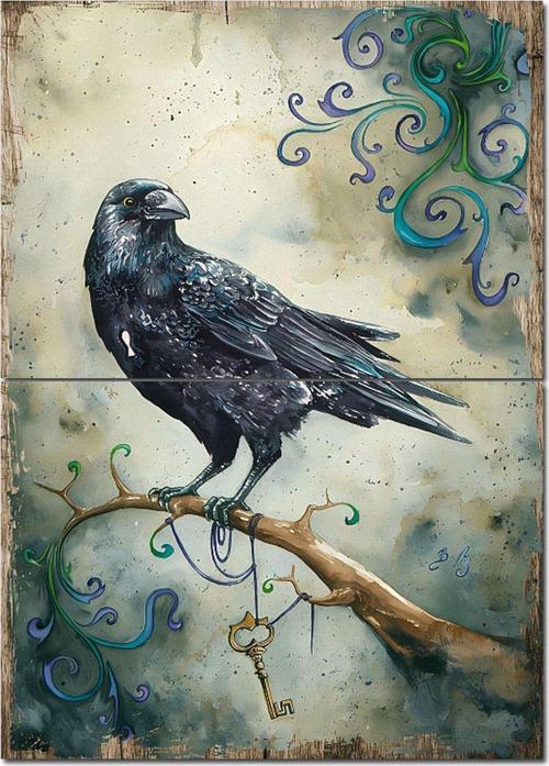 Karga Hediyelik Ahşap Tablo 70 cm x 100 cm