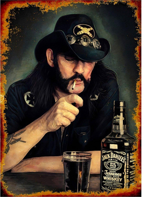 Motorhead Lemmy Killmister Modern Ahşap Tablo 35 cm x 50 cm