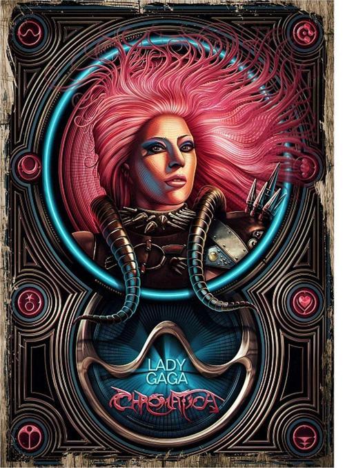 Lady Gaga Model Ahşap Tablo 18 cm x 27 cm