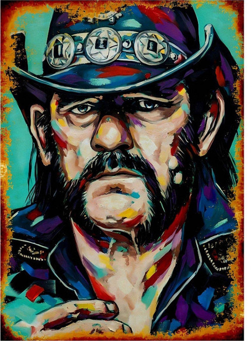 Lemmy Motorhead Hediyelik Ahşap Tablo 35 cm x 50 cm