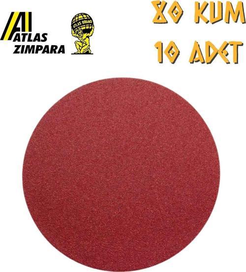 GT888 Yuvarlak Disk Cırt Zımpara 115 mm - P80 Kum - 10 Adet