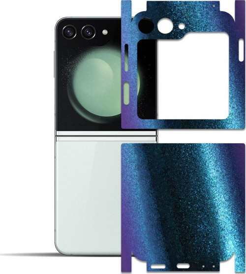 Galaxy Z Flip 5 İle Uyumlu Arka Ve Yanlar İçin Tam Koruma Dekoratif Sticker Kaplama