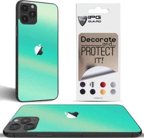 Iphone 11 Pro Uyumlu Dekoratif Arka Koruma Sticker ( Mavi Mercan )
