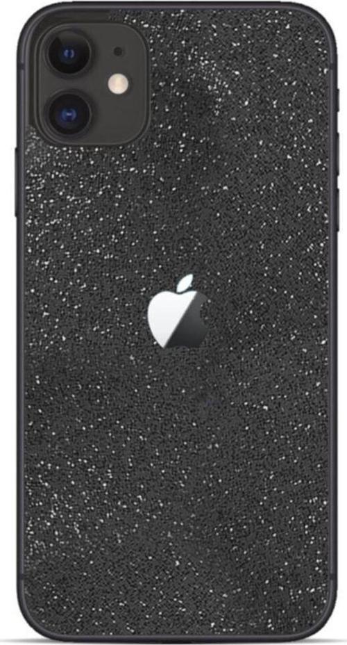 Iphone 11 Uyumlu Siyah Simli Dekoratif Arka Koruma Sticker