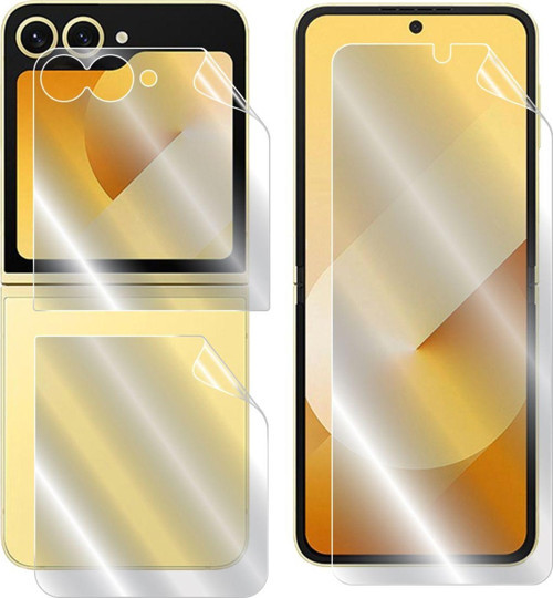 İpg Samsung Galaxy Z Flip 6 Hydrogel (İnce Tpu) Ekran Koruyucu (Ön - İç Ekran Ve Arka Koruma)