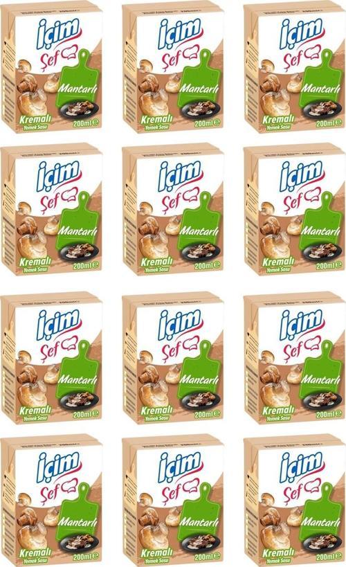 Şef Krema Mantarlı 200 ml x 12 Adet