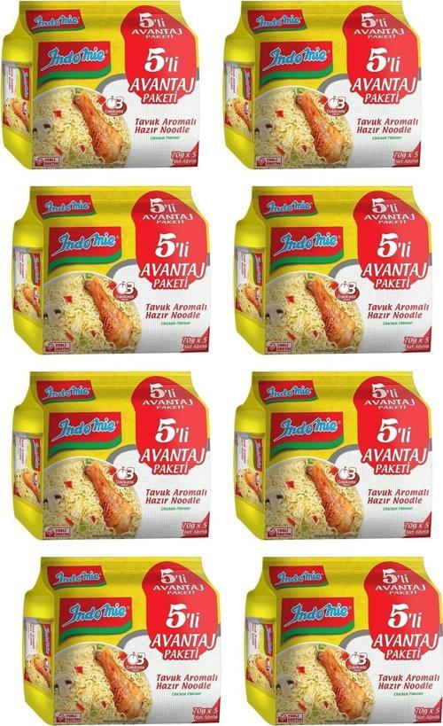 Hazır Noodle Tavuklu 75gr X 5 Li Avantaj Paket X 8 Adet