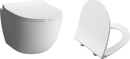 Sento Kanallı Asma Klozet Beyaz + Vitra Slim Yavaş Kapanır Kapak