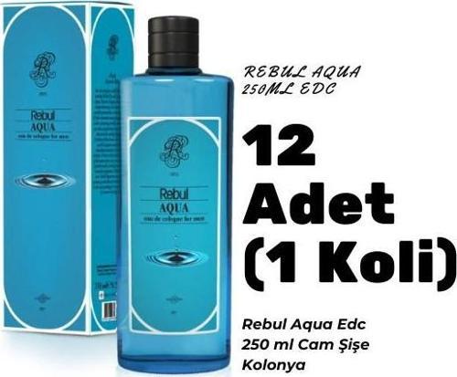 Aqua Edc 250ml Cam Şişeli Kolonya 12 Adet (1 Koli)