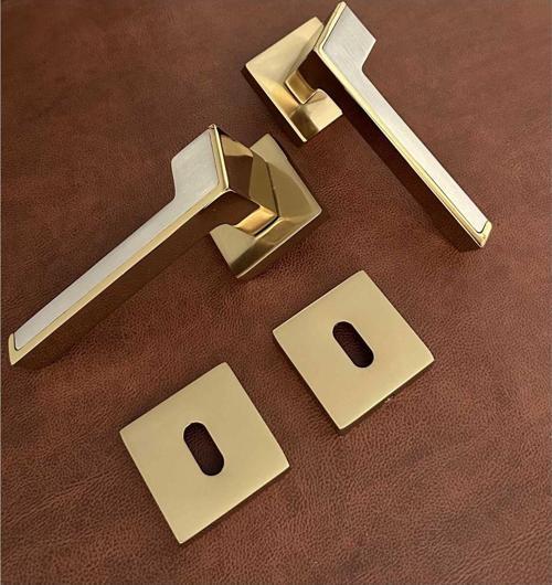 Albatros Gold Kare Rozetli Oda Kapı Kolu Koldoor 3 Takım