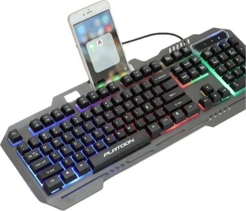 Tahtakale Teknoloji Dünyası Usb Kablolu Led Işıklı Metal Kasa Mekanik Hisli Oyuncu Klavyesi