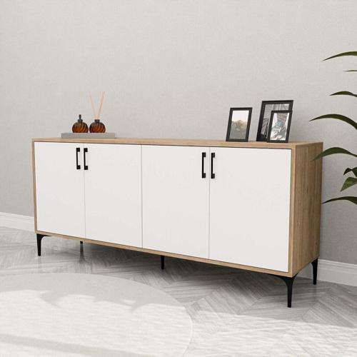 1666 Ares Modern Konsol 180 Cm Sepet - Beyaz