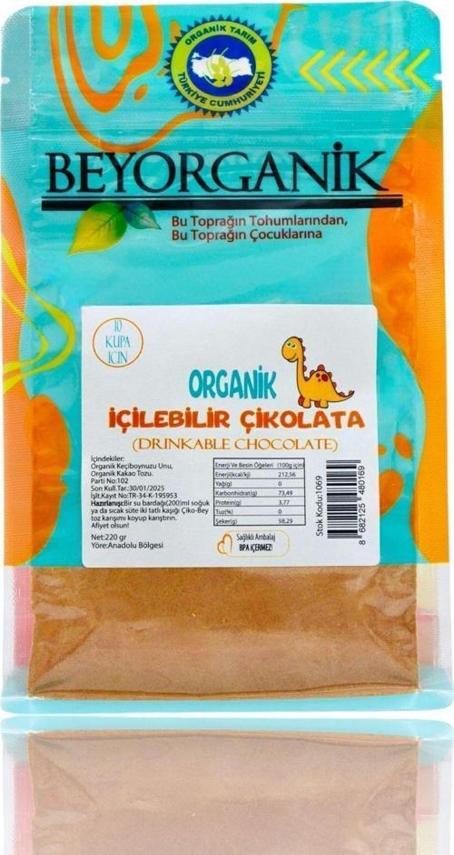 Organik Içilebilir Çikolata 220Gr (10 Kupa İçin)