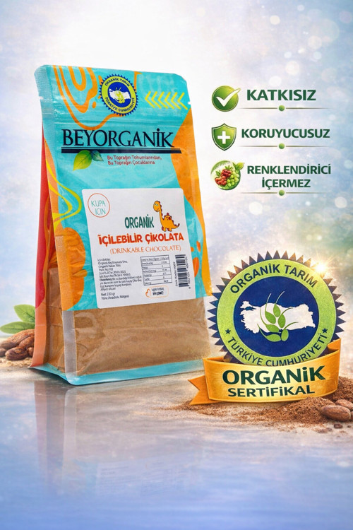Organik Içilebilir Çikolata 220Gr (10 Kupa İçin)