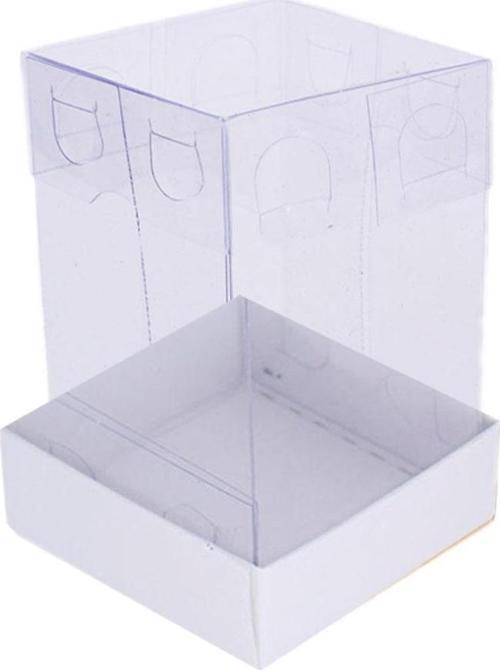 Asetat Kutu Altı Karton 5X5X9 CM (50 Adet)  Beyaz