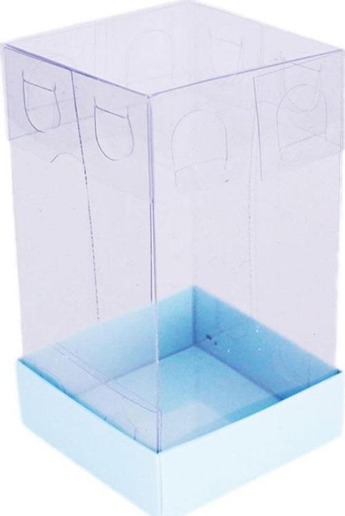 Asetat Kutu Altı Karton 5X5X9 CM (50 Adet)  Mavi