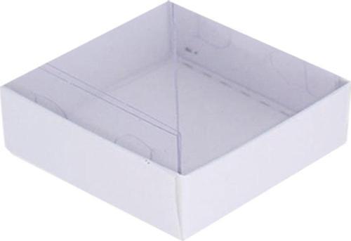 Asetat Kutu Altı Karton 7X7X2.2 CM (50 Adet)  Beyaz