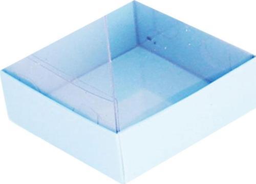 Asetat Kutu Altı Karton 7X7X2.2 CM (50 Adet)  Mavi