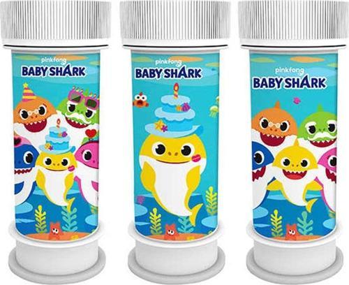 Baby Shark Temalı Köpüklü Üflemeli Baloncuk (8 Adet)