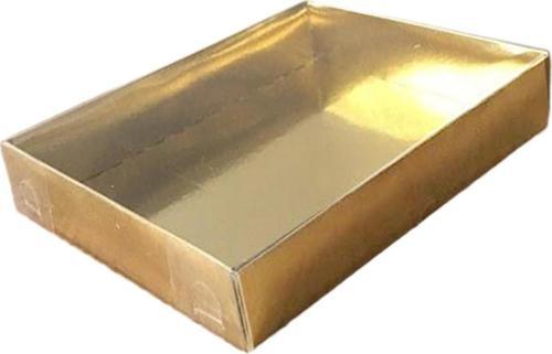 Asetat Kapaklı Karton Kutu 12X15X3 (25 Adet)  Metalik Golt