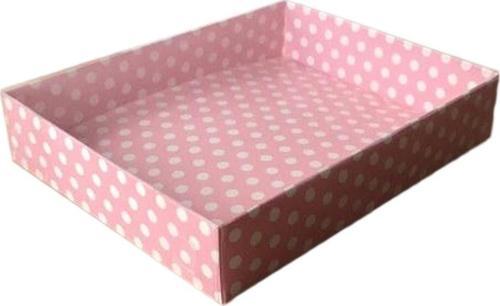 Asetat Kapaklı Karton Kutu 12X15X3 (25 Adet)  Puantiyeli Pembe