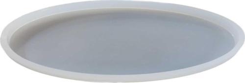 Epoksi Silikon Kalıp  Küçük Oval Tepsi Kalıbı 19 X13 CM