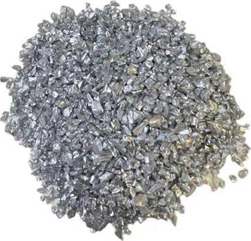 Dekoratif  Kırma Kırık Cam SEDEFLİ Renk Cam Kırığı (1 KG)  Gümüş