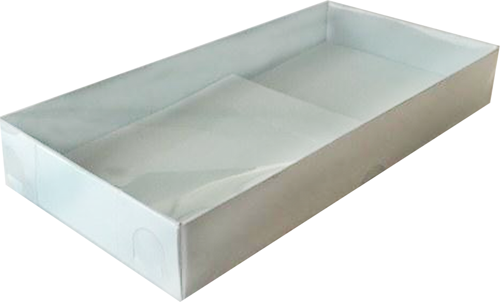 Asetat Kapaklı Karton Kutu 20X10X3 (25 Adet) Mavi