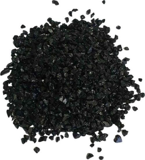 Dekoratif  Kırma Kırık Cam SEDEFLİ Renk Cam Kırığı (1 KG)  Siyah