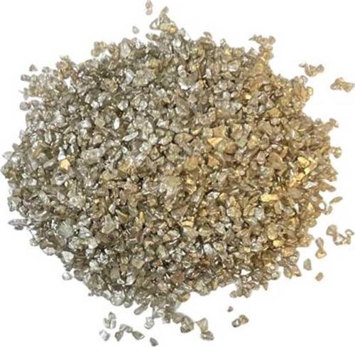 Dekoratif  Kırma Kırık Cam SEDEFLİ Renk Cam Kırığı (100 Gram)  Gold